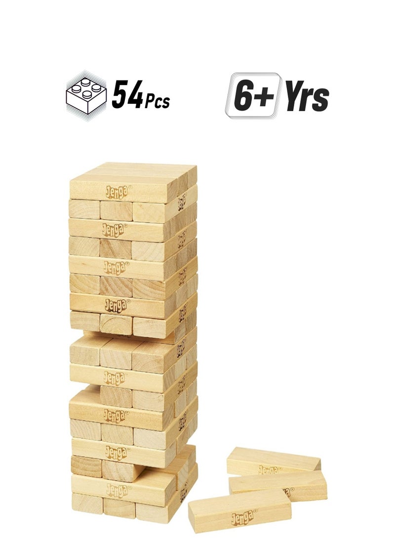 HASBRO - GAMING 925075-12 54-Piece Jenga Game Set 54 6+ Years  - Image 1