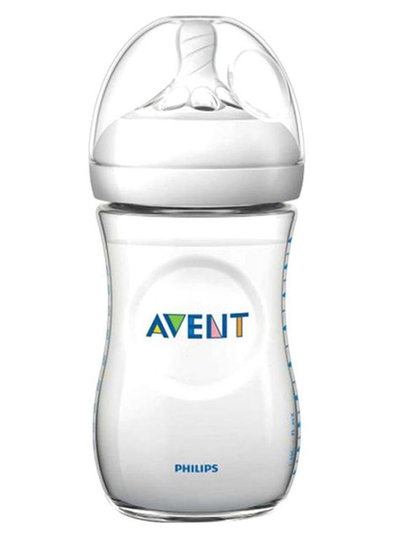 زجاجة إرضاع ناتشورال للأطفال, 260 مل، شفافة - Image 1