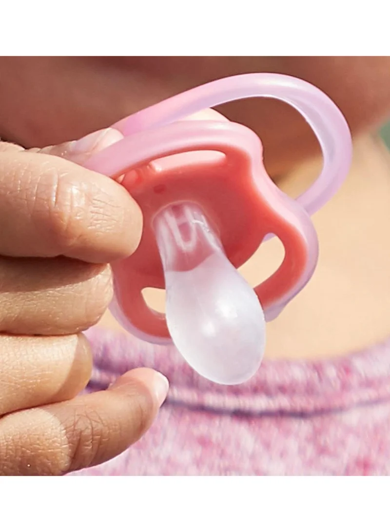 Philips Avent مجموعة لهايات ليلية بادي بير مرنة وفائقة التهوية لعمر 6-8 أشهر من قطعتين بلون أبيض/وردي - طراز 37622