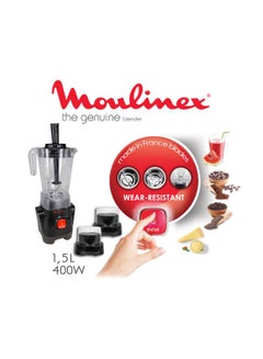 Genuine Blender With Grinder And Grater, 1.5 L 400 W LM2428EG Black