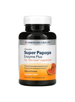 American Health Chewable Super Papaya Enzyme Plus, 180 Tablets  - Image 1