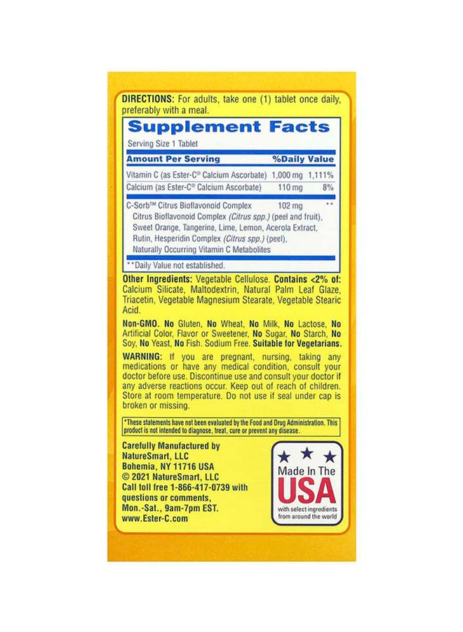 Ester - C Nature's Bounty, Ester-CÂ®, Maximum Strength, 1,000 mg, 120 Vegetarian Coated Tablets  - Image 2