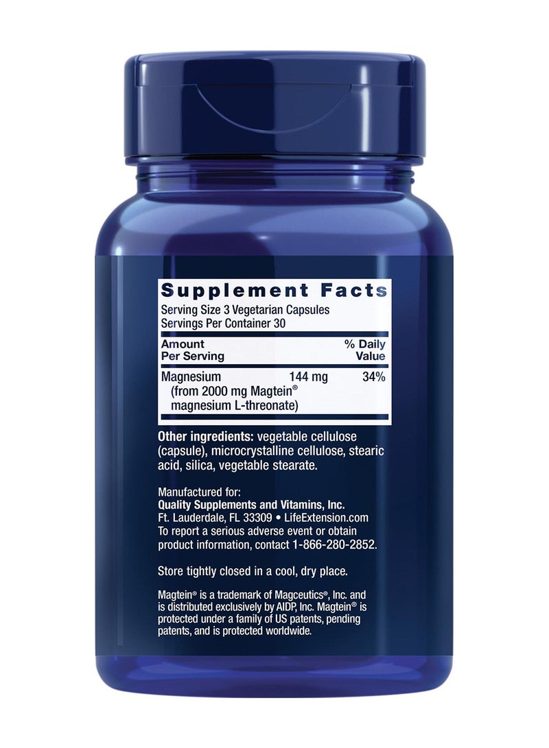 Life Extension - Neuro Mag Magnesium L Threonate - 90 Vegetarian Capsules - Image 1