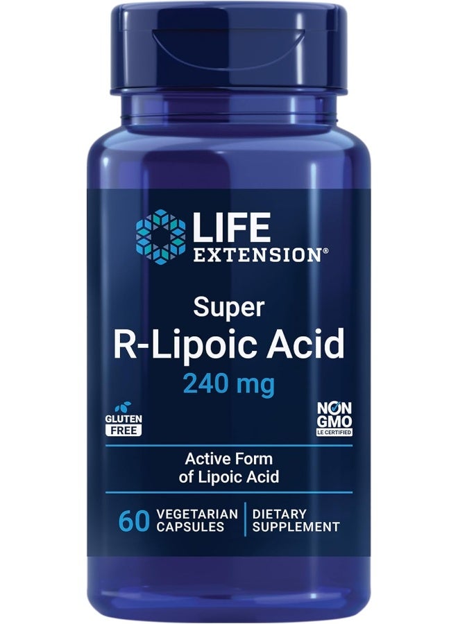 Life Extension Super R-Lipoic Acid, 60 Vegetarian Capsules Packaging May Vary - Image 1