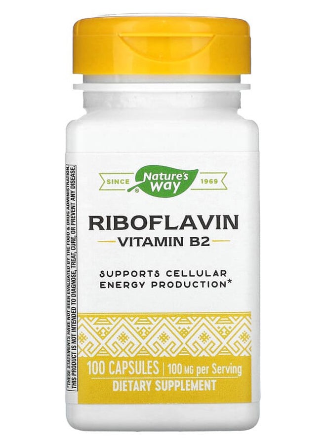 ناتشور واي فيتامين ب2 - 100 كبسولة - Image 1