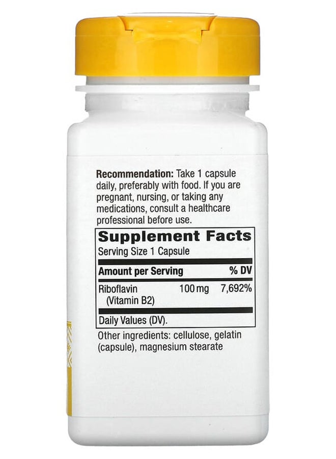 ناتشور واي فيتامين ب2 - 100 كبسولة - Image 2