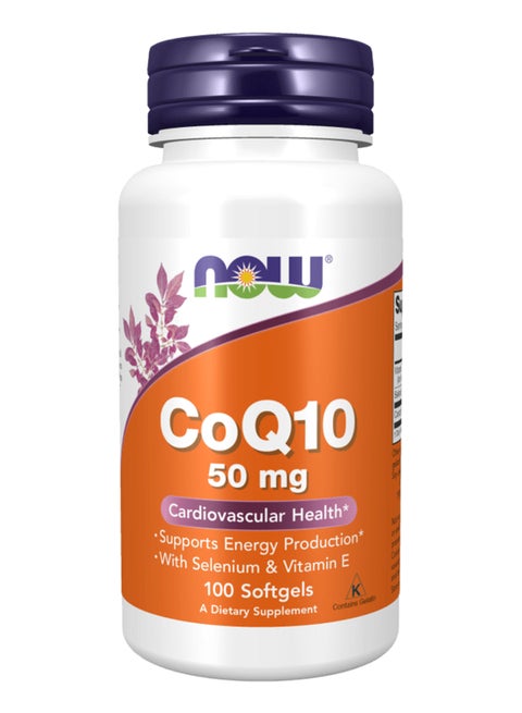 CoQ10 50 Mg Cardiovascular Health 100 Softgels