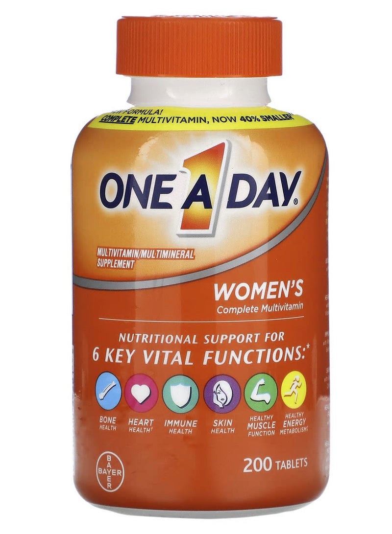 ONE A DAY - Women's Complete Multivitamin, 200 Tablets - Image 1