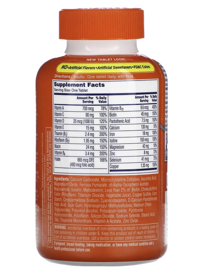ONE A DAY - Women's Complete Multivitamin, 200 Tablets - Image 1