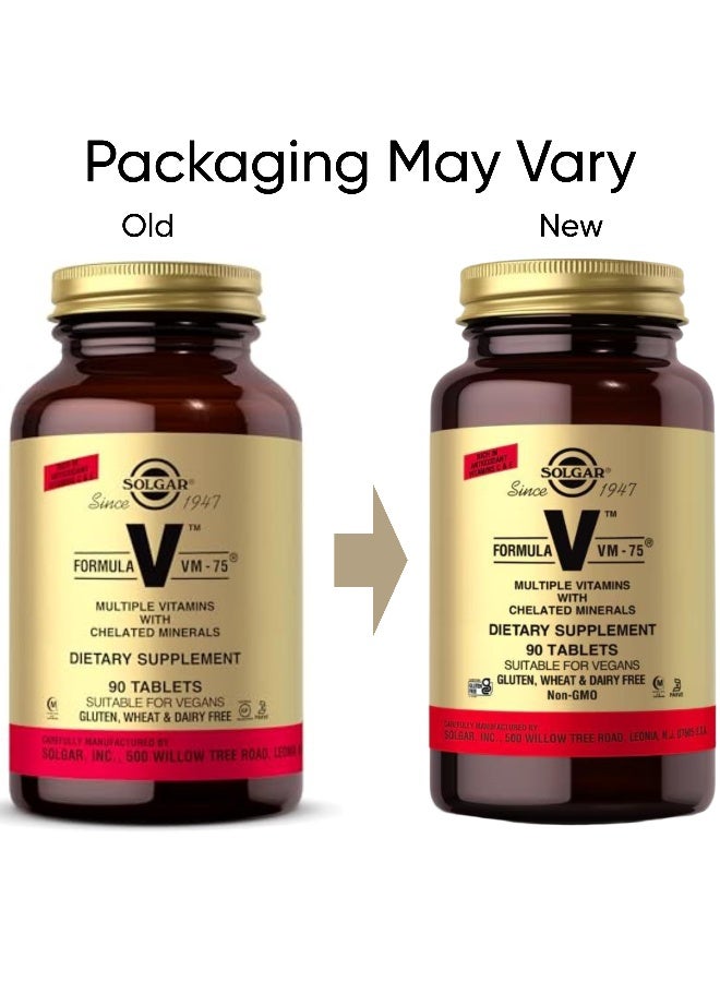 Solgar Formula VM-75, 90 Tablets Packaging May Vary - Image 3