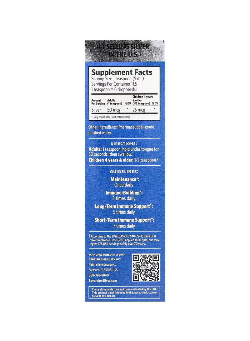 Sovereign Silver Bio-Active Silver Hydrosol Dropper-Top - Image 2