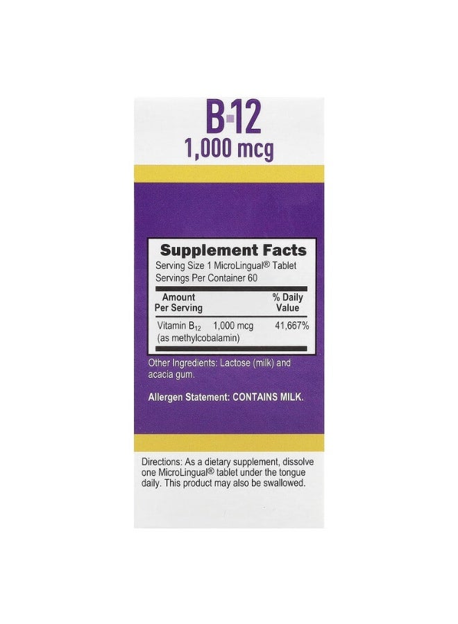 Superior Source Methylcobalamin B-12 - 60 Tablets - Image 2