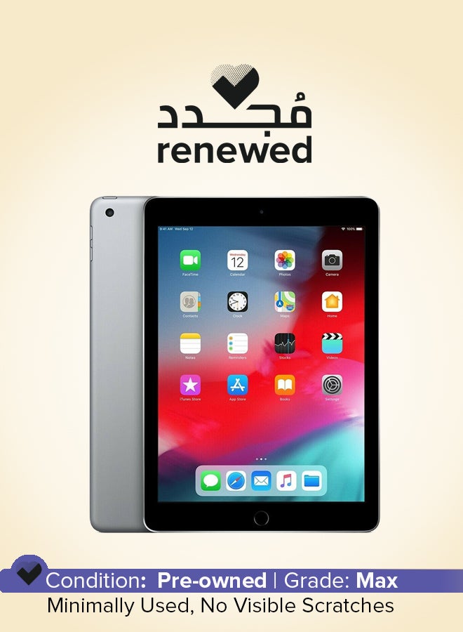 Apple Renewed - Ipad 2018 (6th Gen) 9.7-Inch 32GB LTE Grey - International Version - Image 1