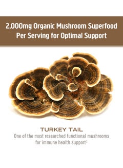 Om Organic Mushroom Nutrition OM Turkey Tail - 90 Capsules  - Image 5