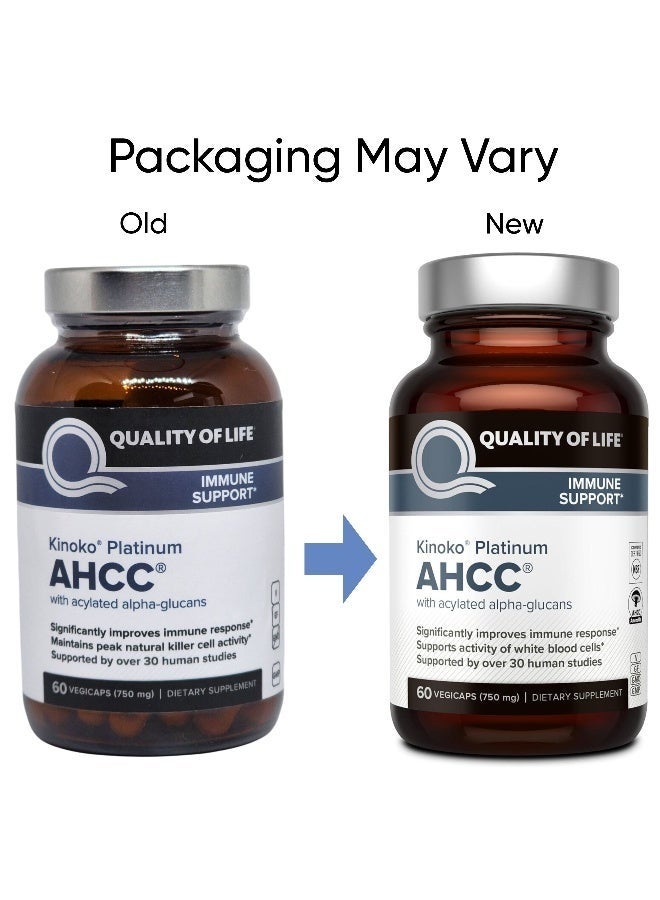 Kinoko Platinum AHCC Immune Support - 60 Vegicaps - Image 2