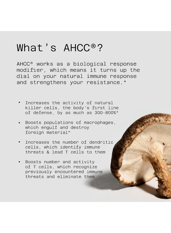 Kinoko Platinum AHCC Immune Support - 60 Vegicaps - Image 4