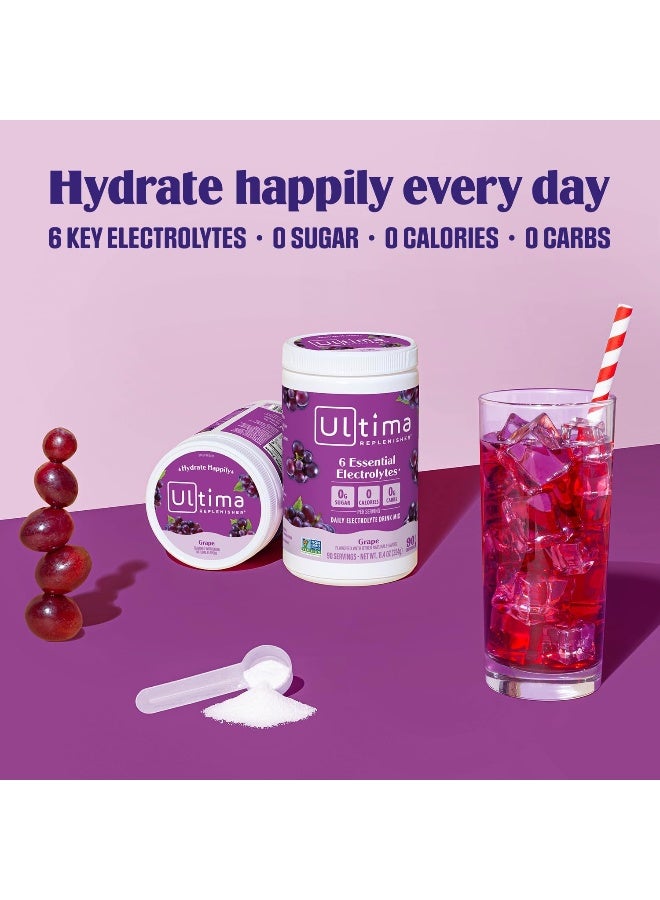 Ultima Replenisher - Replenisher Electrolyte Drink Mix, Grape, (11.4 oz) - Image 1