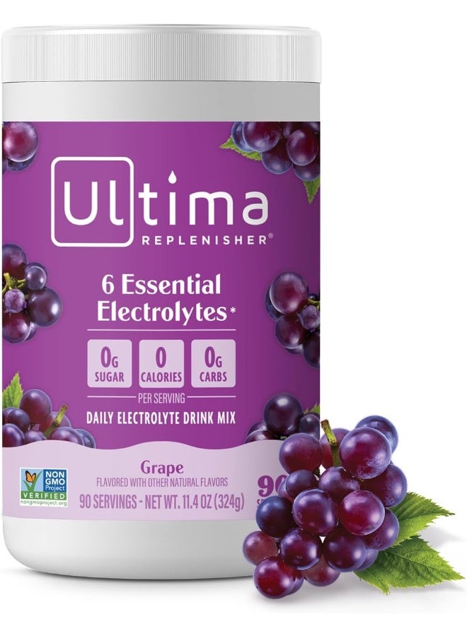Ultima Replenisher - Replenisher Electrolyte Drink Mix, Grape, (11.4 oz) - Image 1