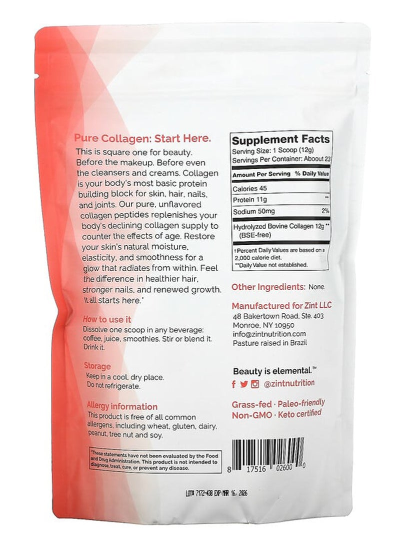 Zint Grass-Fed Beef Hydrolyzed Collagen Types I And III - Image 2