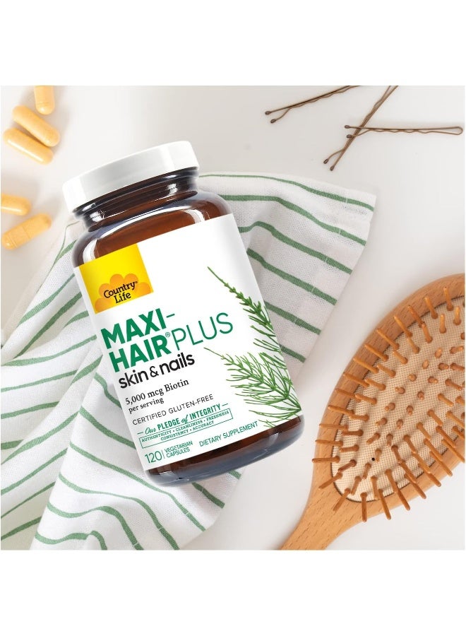 Country Life Maxi Hair Plus - 120 Vegetarian Capsules - Image 3