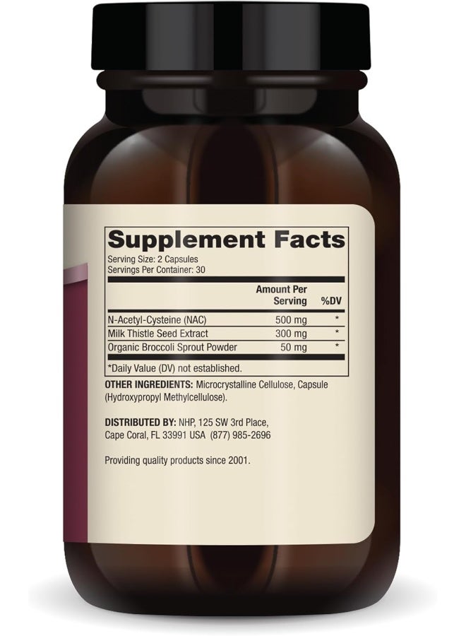 Dr. Mercola NAC with Milk Thistle, 500 mg - 60 Capsules Packaging May Vary  - Image 3