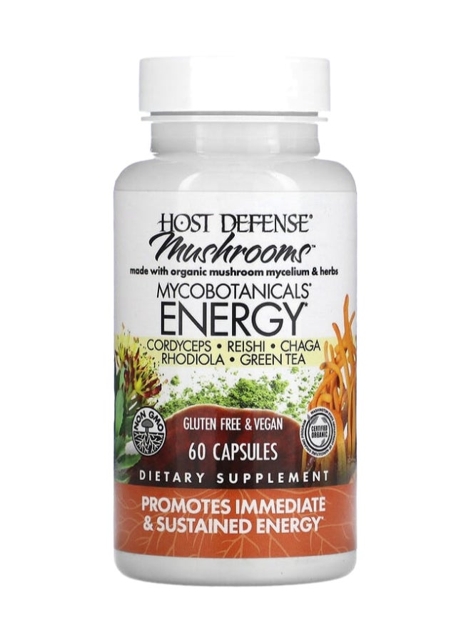 Host Defense Mushrooms, Mycobotanicals, Energy, 60 Capsules - Image 2