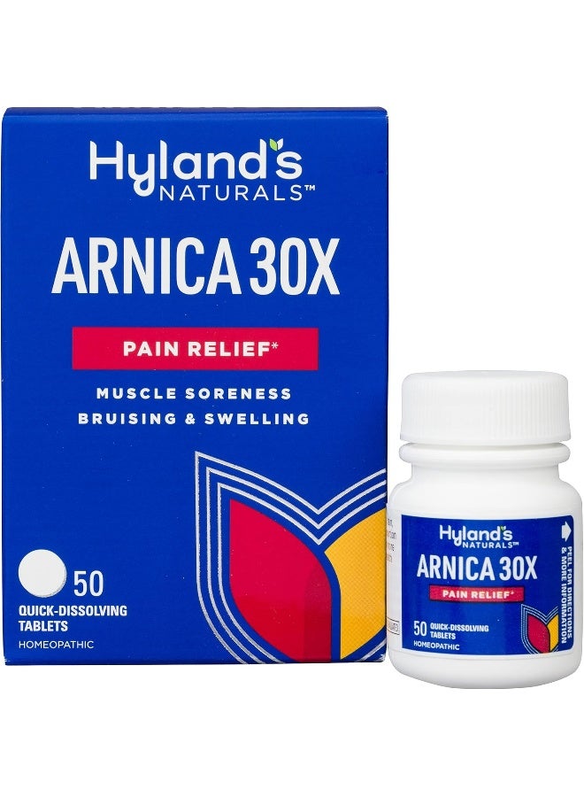 Hyland's - Arnica30X Pain Relief, 50 Quick Dissolving Tablets Packaging May Vary - Image 1
