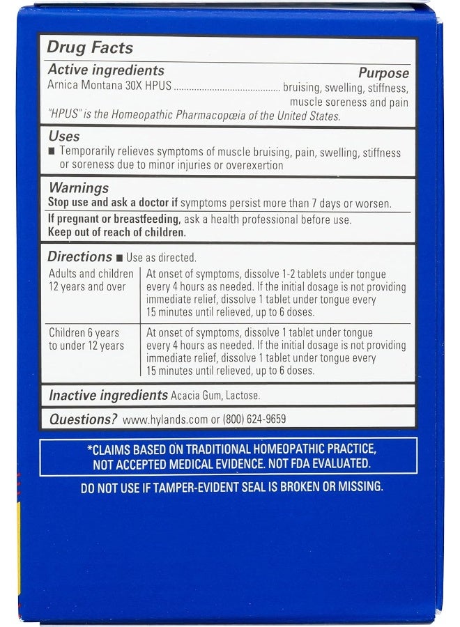Hyland's - Arnica30X Pain Relief, 50 Quick Dissolving Tablets Packaging May Vary - Image 1