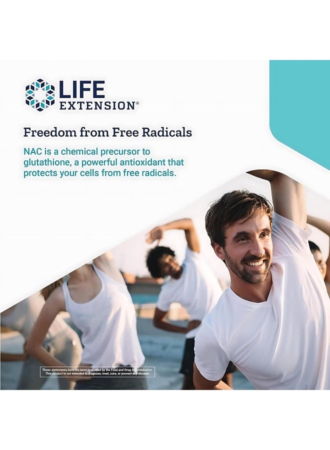 Life Extension N-Acetyl-L-Cysteine, 600 mg, 60 Capsules Packaging May Vary - Image 5