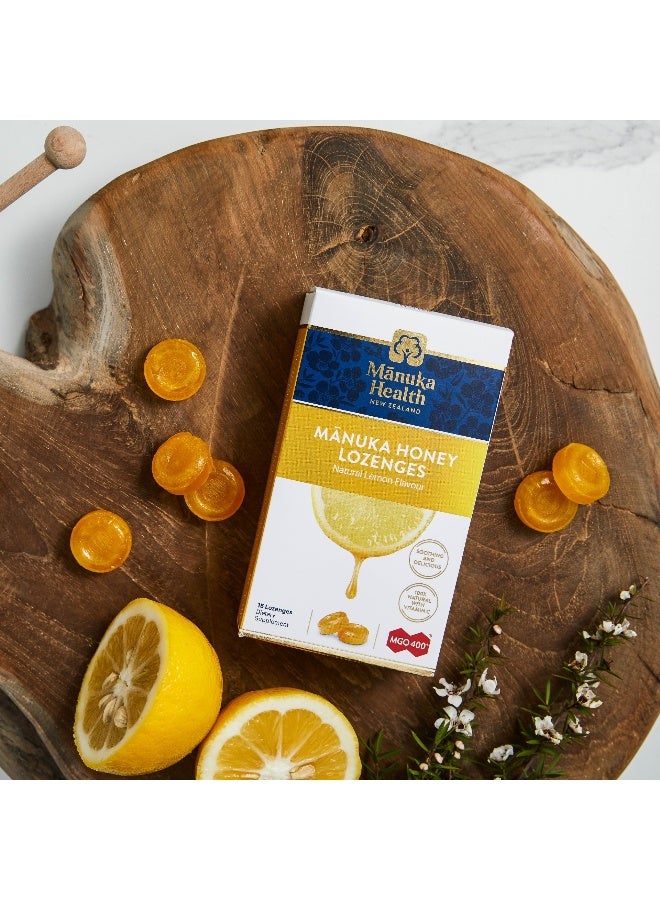 Manuka health Manuka Honey Lozenges Natural Ginger & Lemon 15 Lozenges - Image 4