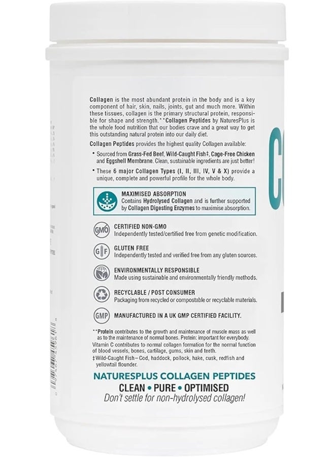 Natures Plus - Collagen Peptides Supplement 0.65 lb (294 g) - Image 1