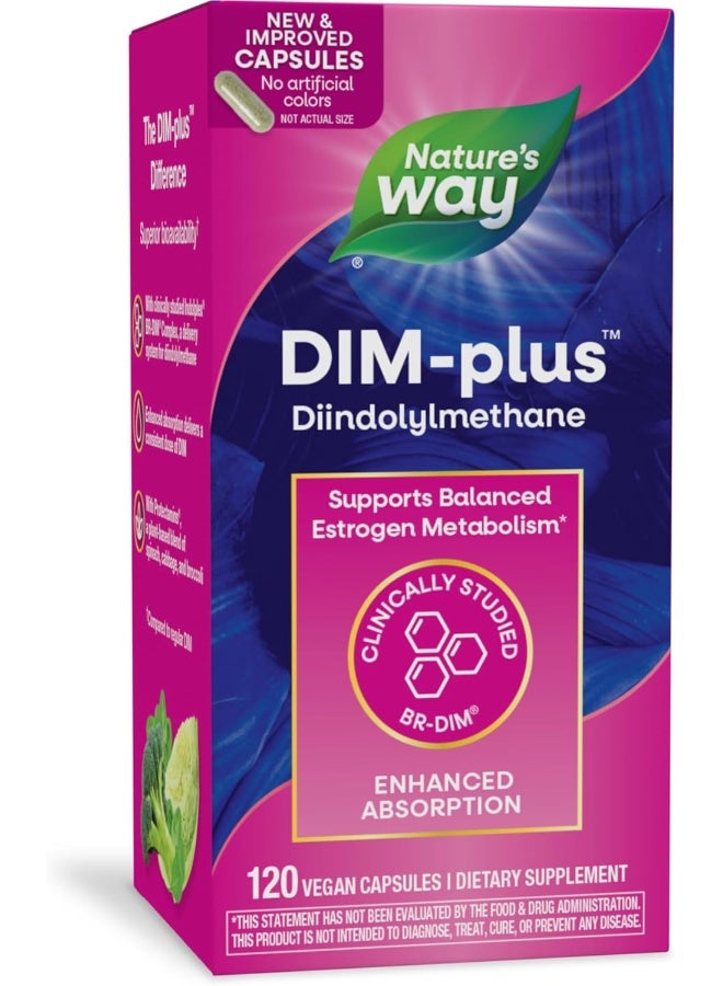 Nature's Way DIM-Plus Diindolylmethane, 120 Vegan Capsules Packaging May Vary - Image 5