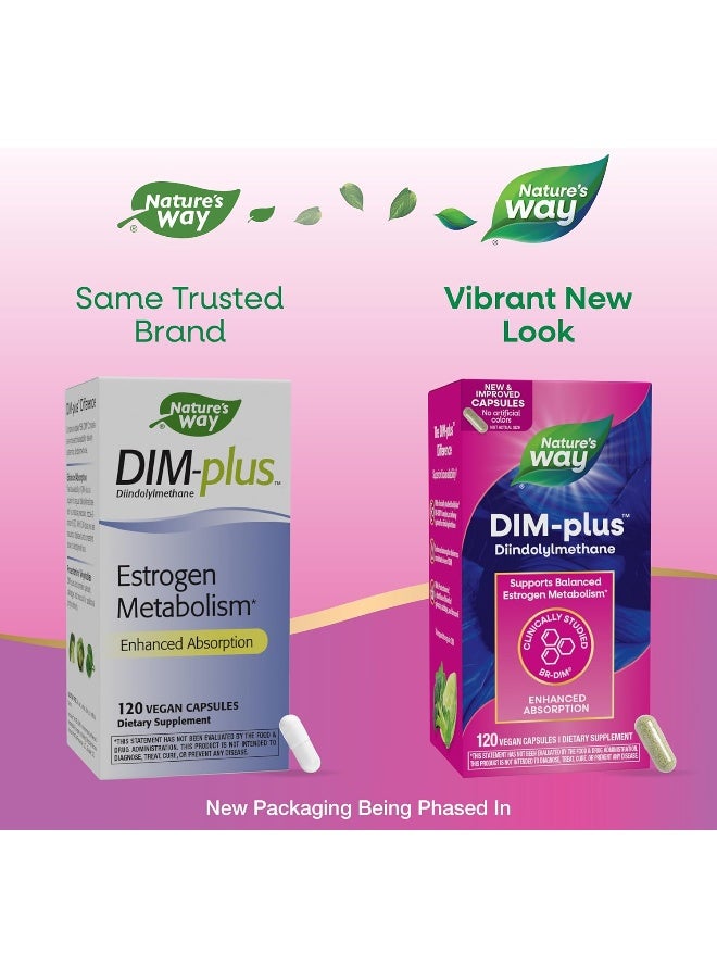 Nature's Way DIM-Plus Diindolylmethane, 120 Vegan Capsules Packaging May Vary - Image 2