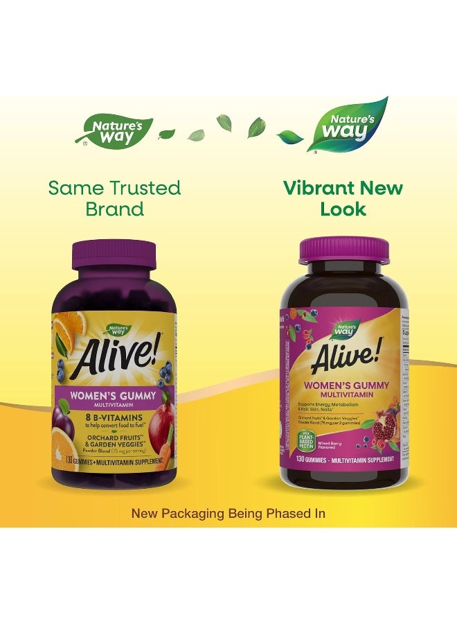 Nature's Way Women's Multivitamin, Mixed Berry Flavored 130 Gummies Packaging May Vary - Image 5