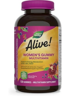 Nature's Way Women's Multivitamin, Mixed Berry Flavored 130 Gummies Packaging May Vary  - Image 1