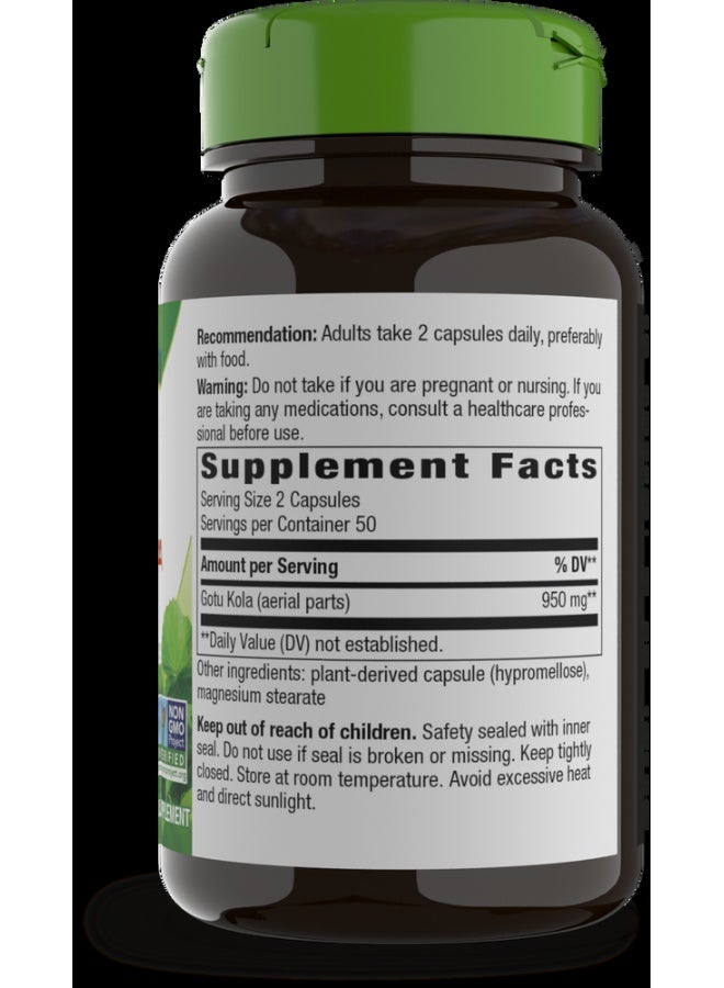 Nature's Way Gotu Kola Herb 950mg - 100 Vegan Capsules Packaging May Vary - Image 5