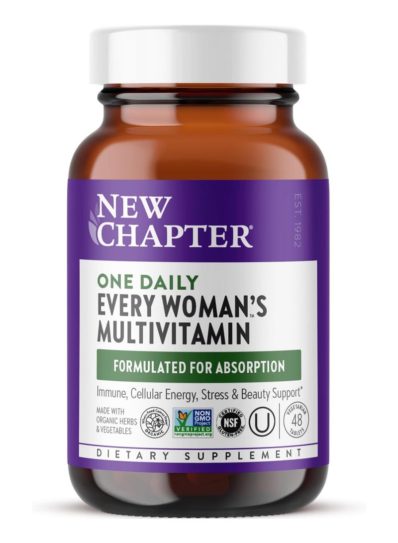 New Chapter One Daily Every Womanâ€™s Multivitamin 48 Tablets - Image 1