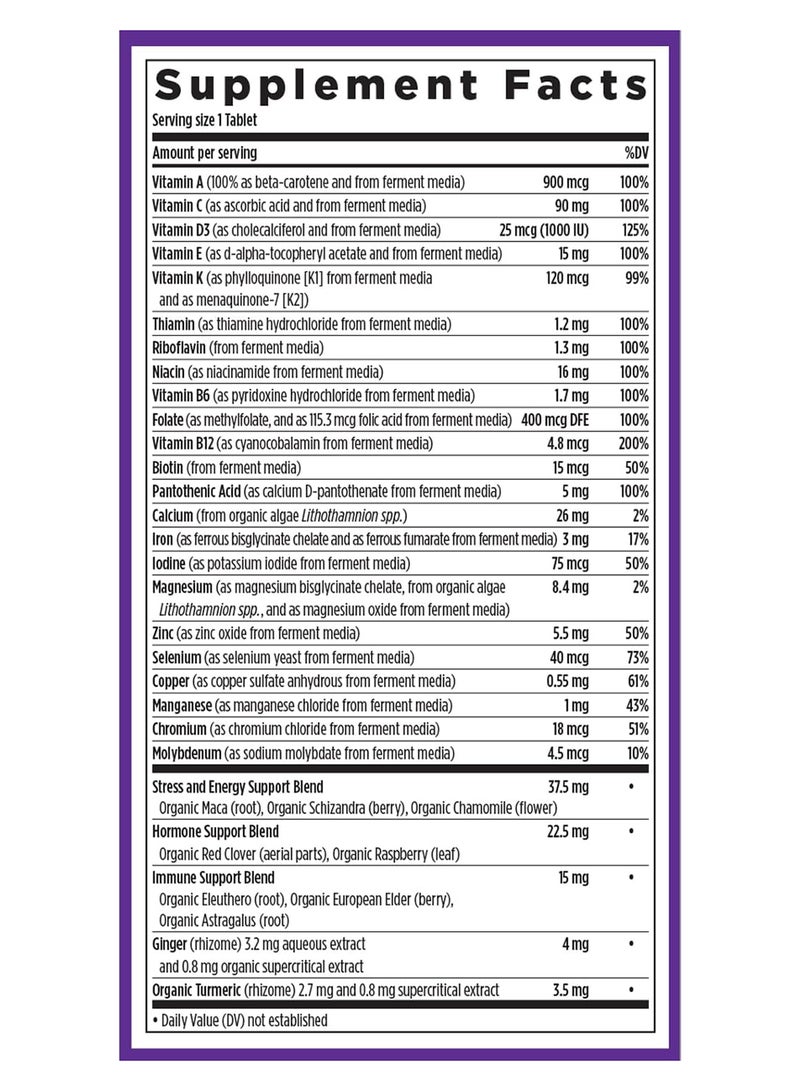 New Chapter One Daily Every Womanâ€™s Multivitamin 48 Tablets - Image 2