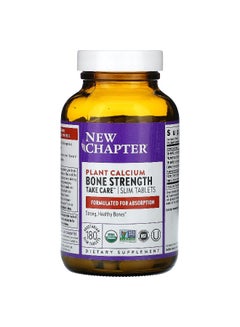 New Chapter Plant Calcium, Bone Strength Take Care, 180 Vegetarian Slim Tablets  - Image 2
