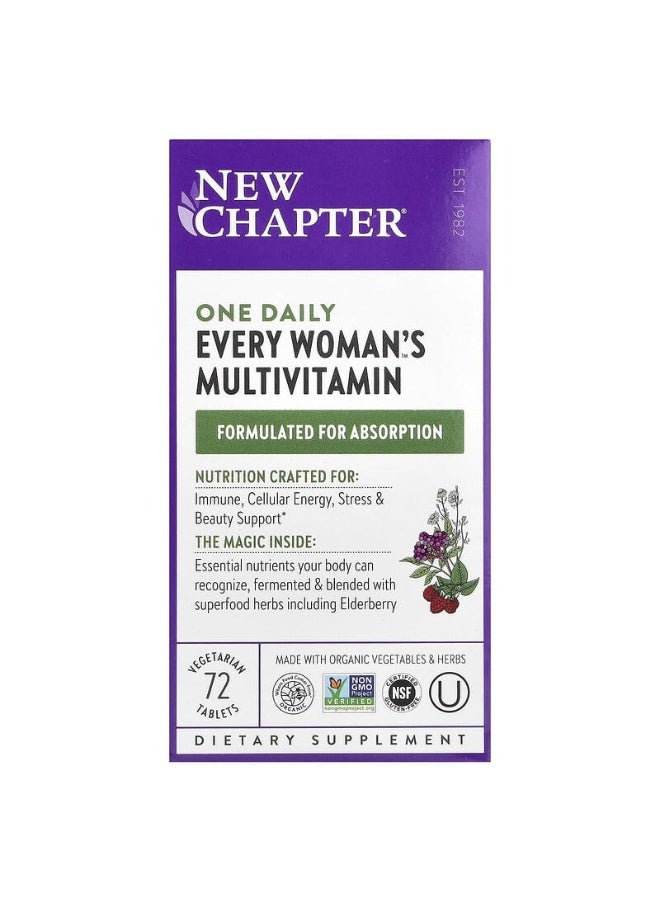 New Chapter One Daily Multi Dietary Supplement - 72 Tablets - Image 1