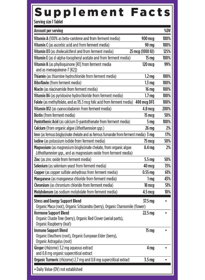 New Chapter One Daily Multi Dietary Supplement - 72 Tablets - Image 2