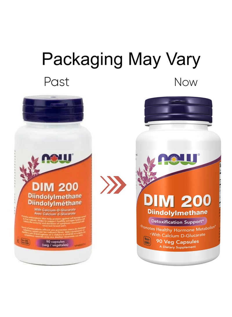 Now Foods Dim 200 Diindolylmethane 90 Veg Capsules Packaging May Vary  - Image 2