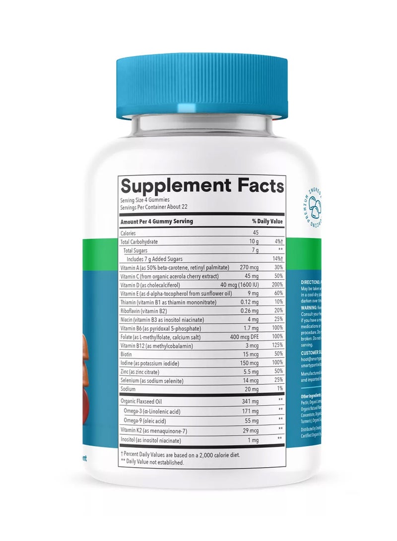 SmartyPants Organic Mens Complete - 90 Vegetarian Gummies - Image 2