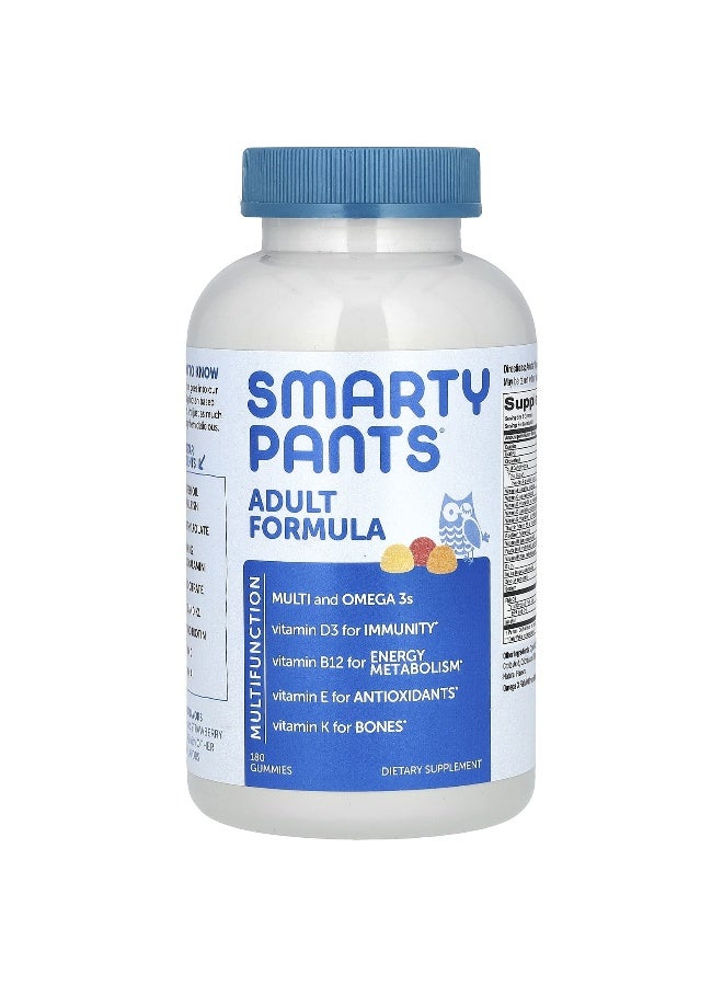 SmartyPants Adult Formula, Lemon, Orange, Strawberry and Banana, 180 Gummies - Image 1