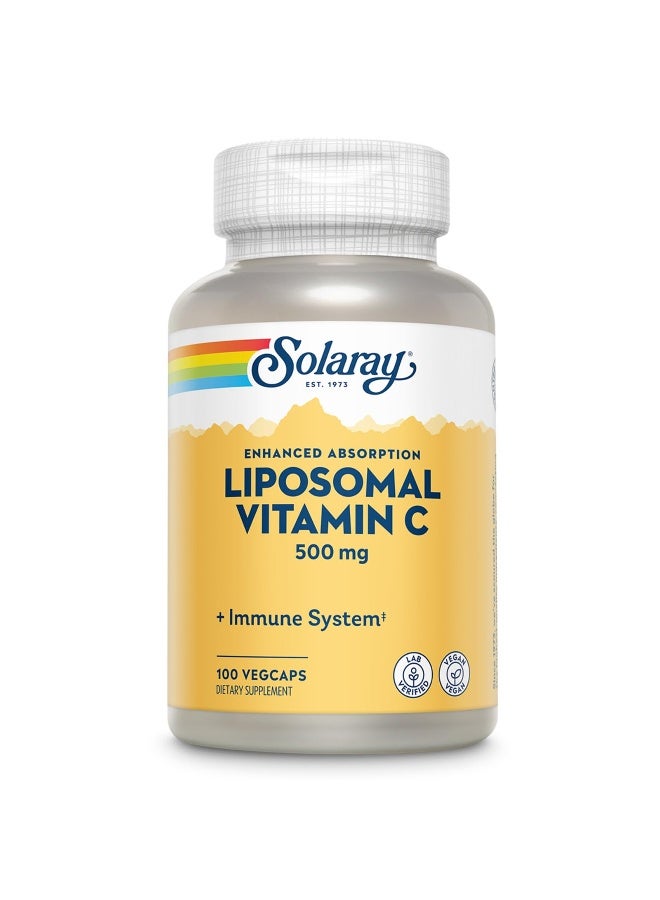 Solaray - Liposomal Vitamin C, 500mg - 100 VegCaps - Image 1