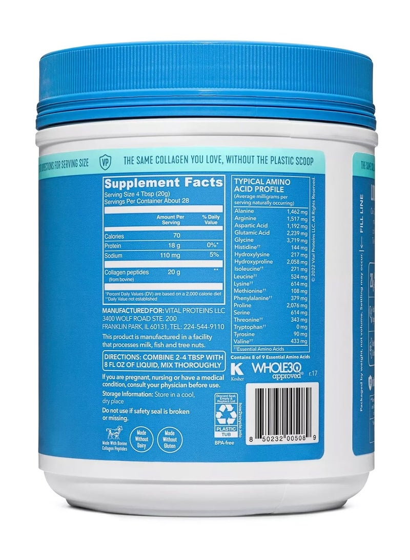 Vital Proteins - Collagen Peptides Unflavoured Dietary Supplement 20 Oz - Image 1