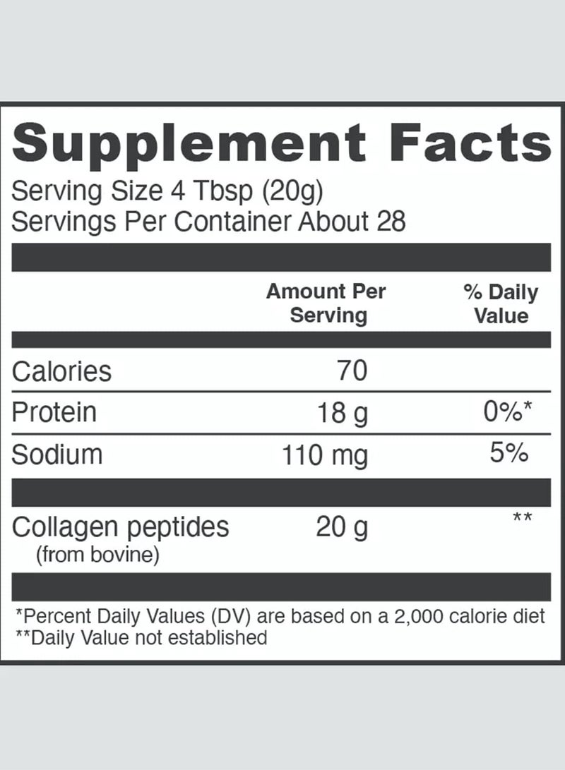 Vital Proteins - Collagen Peptides Unflavoured Dietary Supplement 20 Oz - Image 1