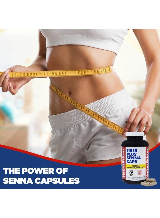 Yerba Prima - Fiber Plus Senna Caps - 180 Capsules - Image 1