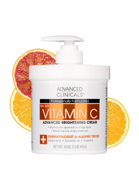 Vitamin C, Advanced Brightening Cream 16 Oz 454grams