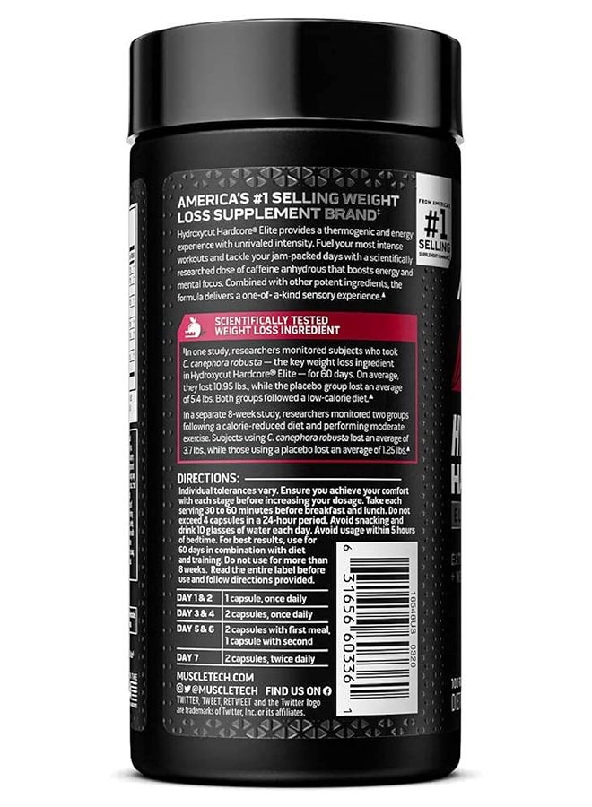 Hydroxycut Performance Series Hardcore Elite - 100 Rapid-Release Thermo Caps - Image 2